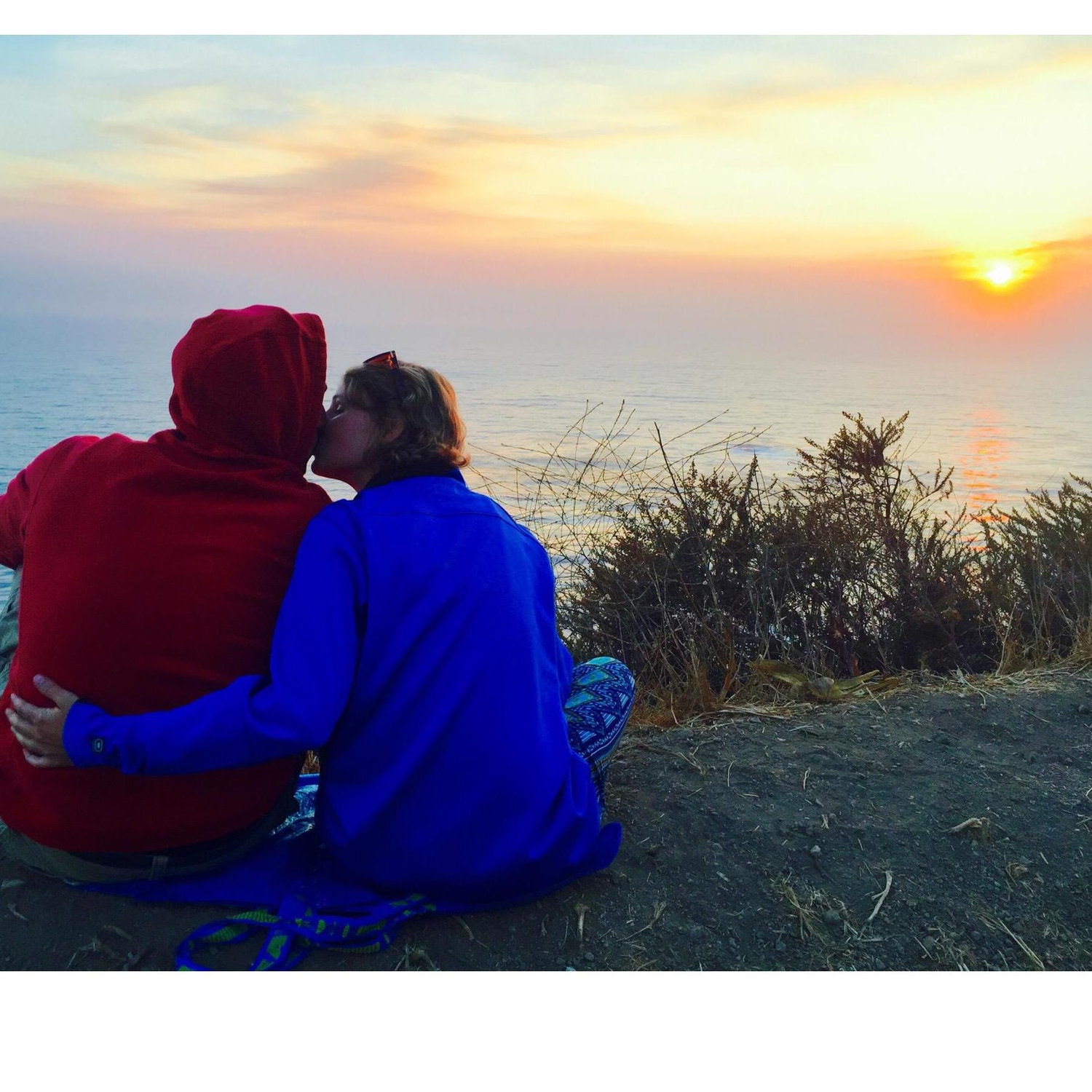 Enjoying the sunset.