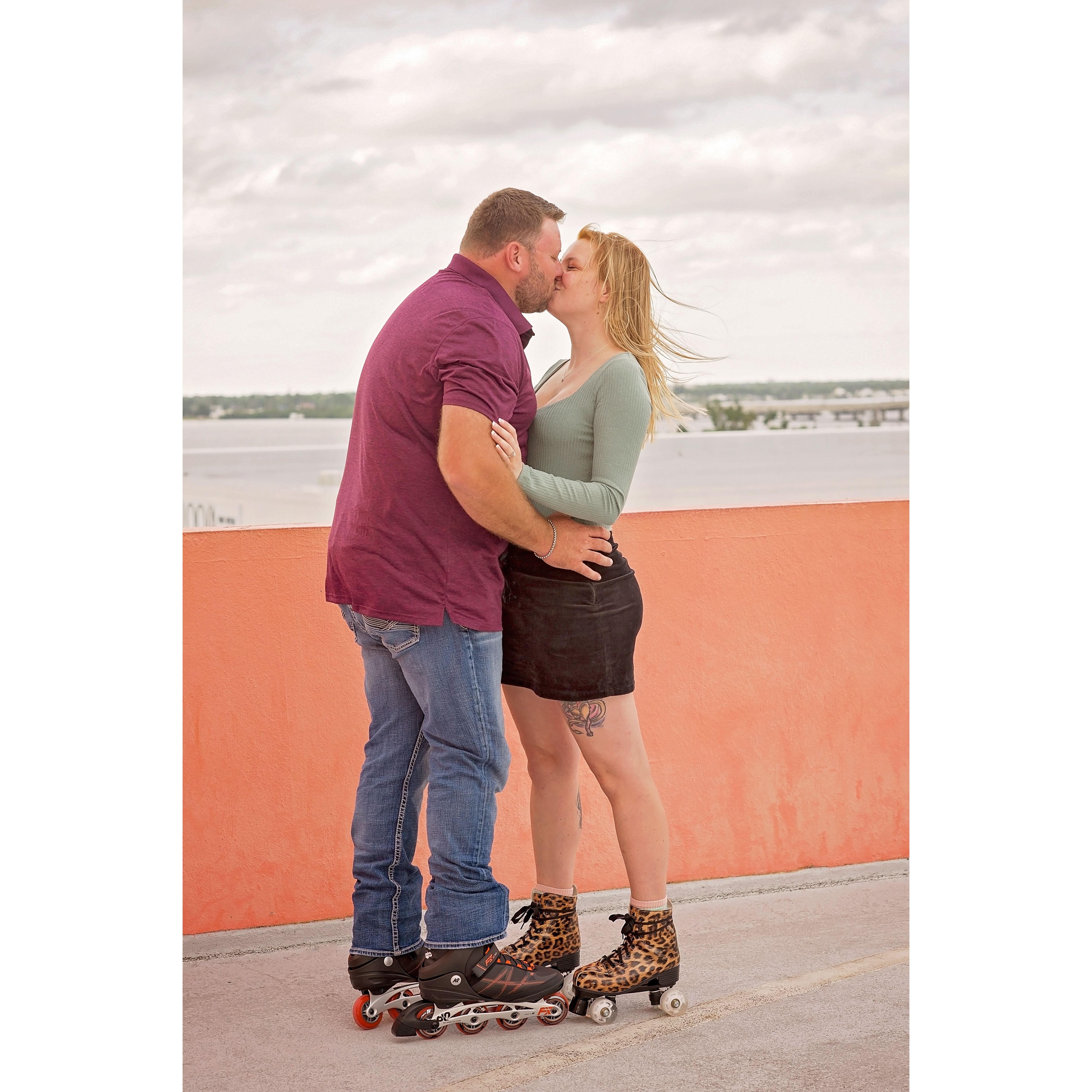 The downtown parking garage- where Austin asked Caitlyn to be his girlfriend