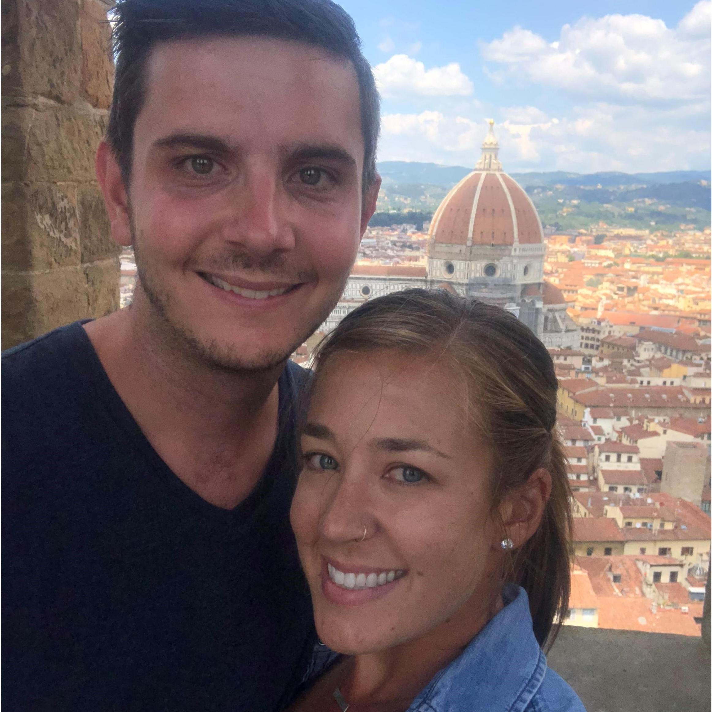 One of our pro-tips of travel?  Climb up high and look down. :)  Ciao, Firenze!