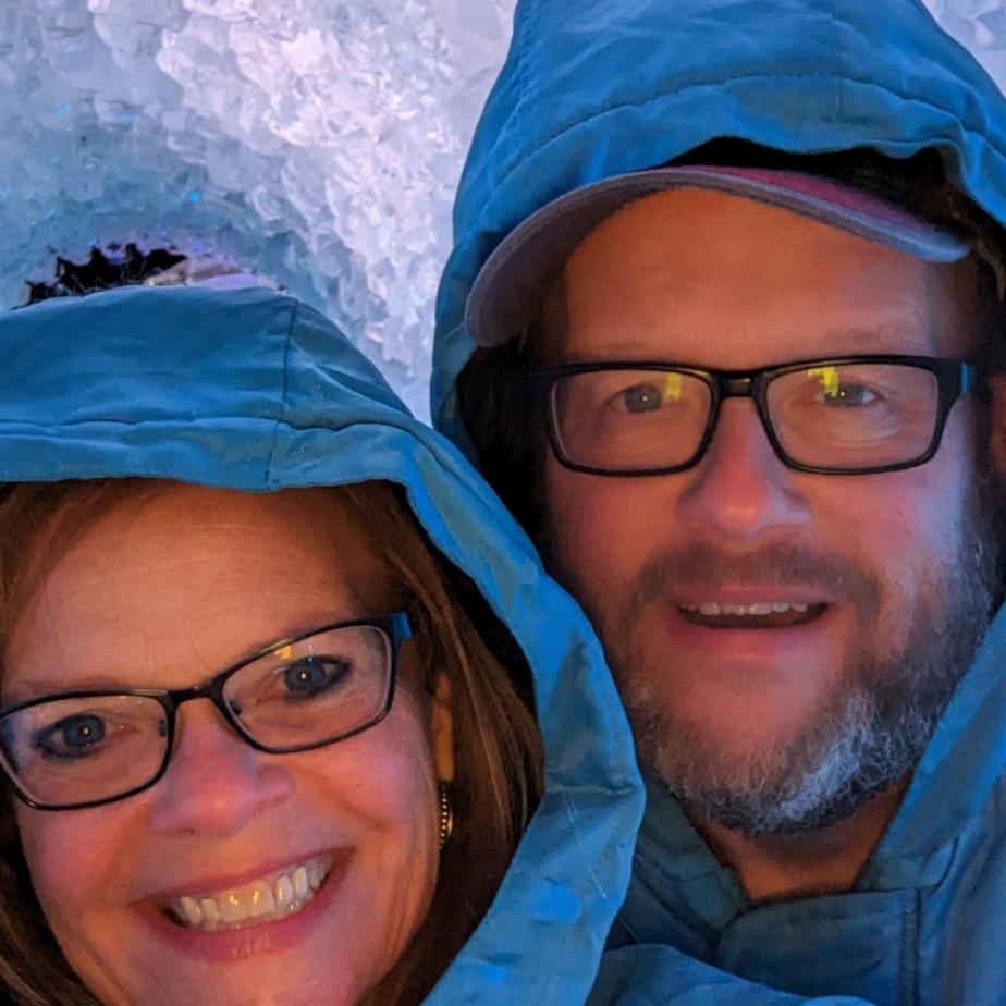 Freezing at the Ice Exhibit, New Years 2024 in Tennessee.