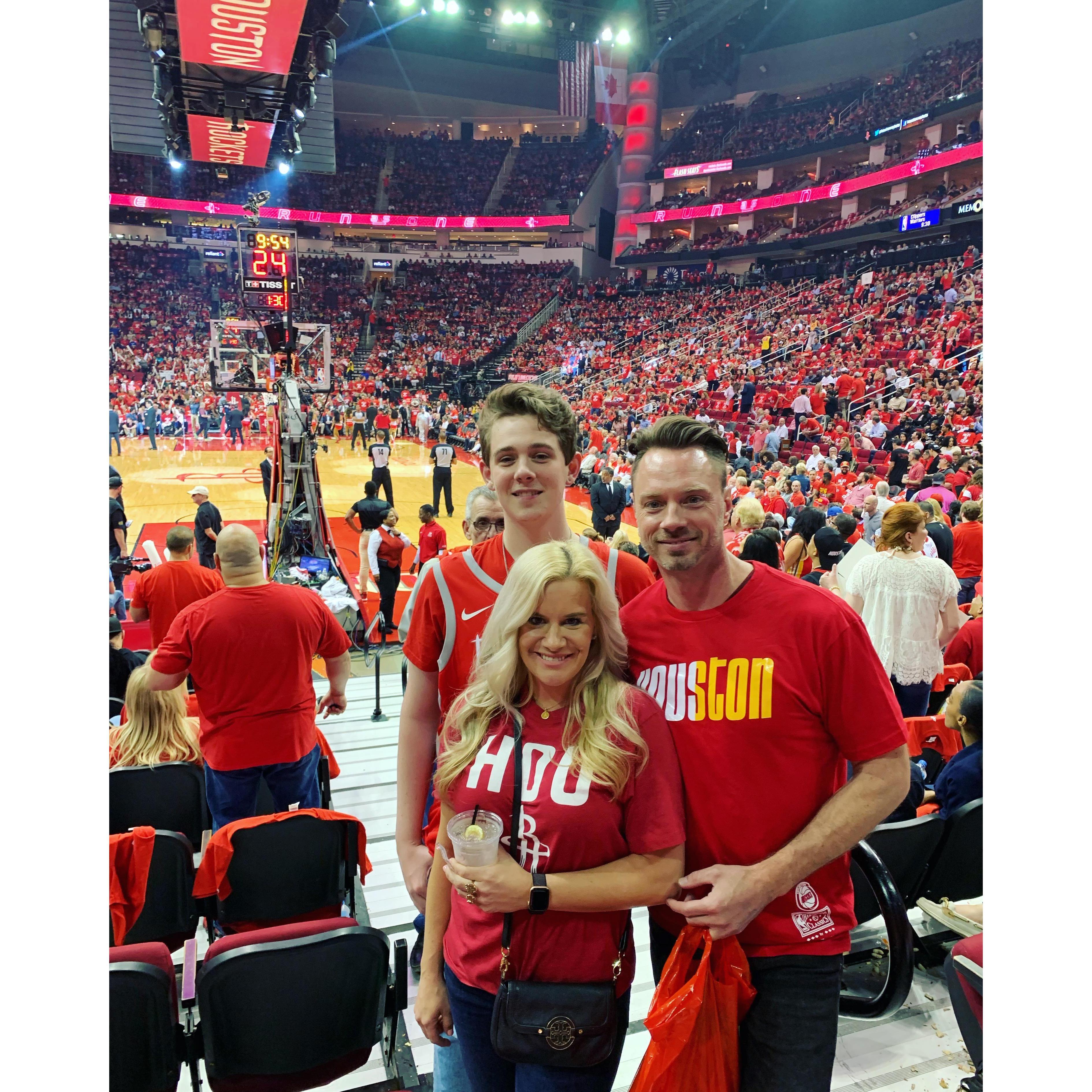 Our first Rockets Playoff Game