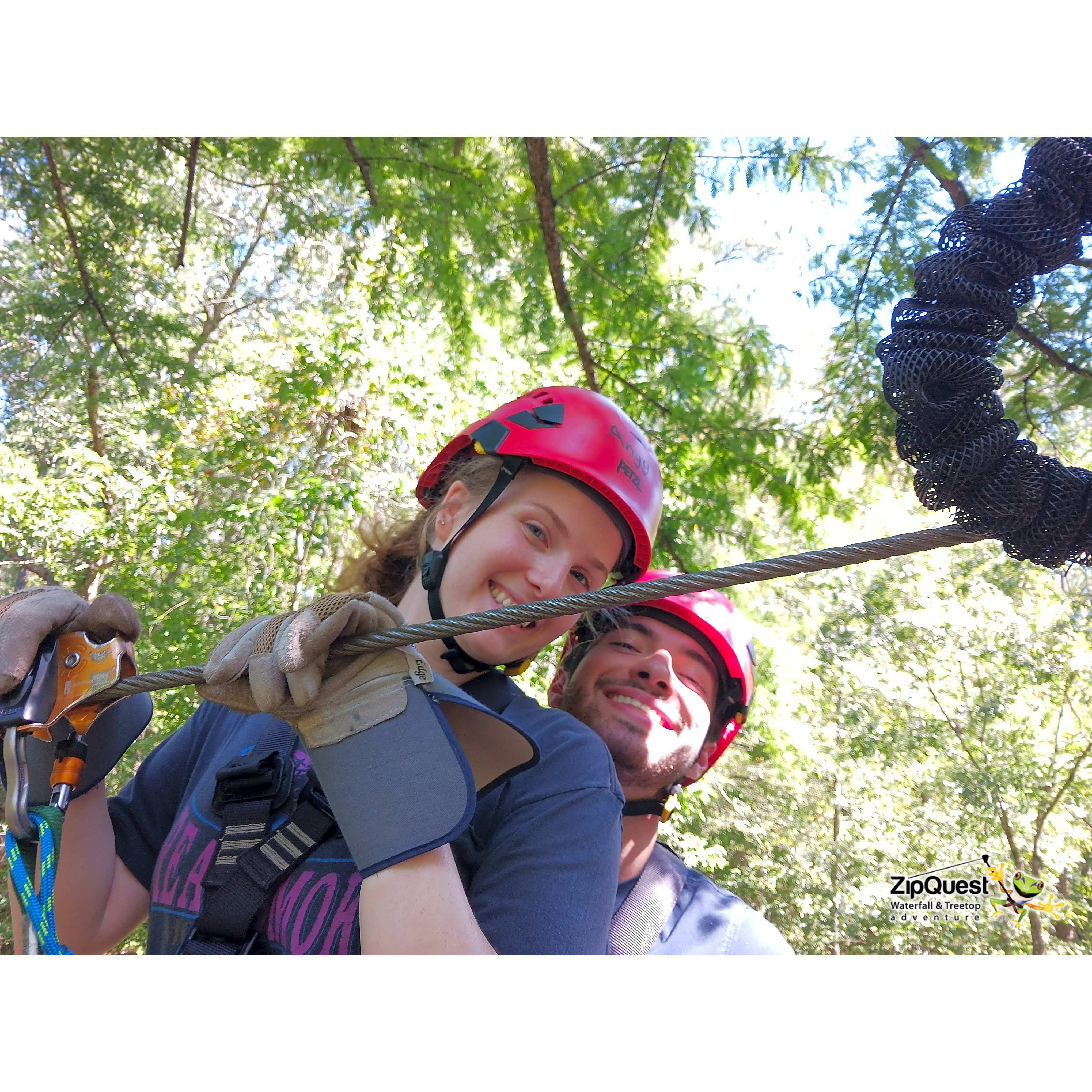 ziplining date