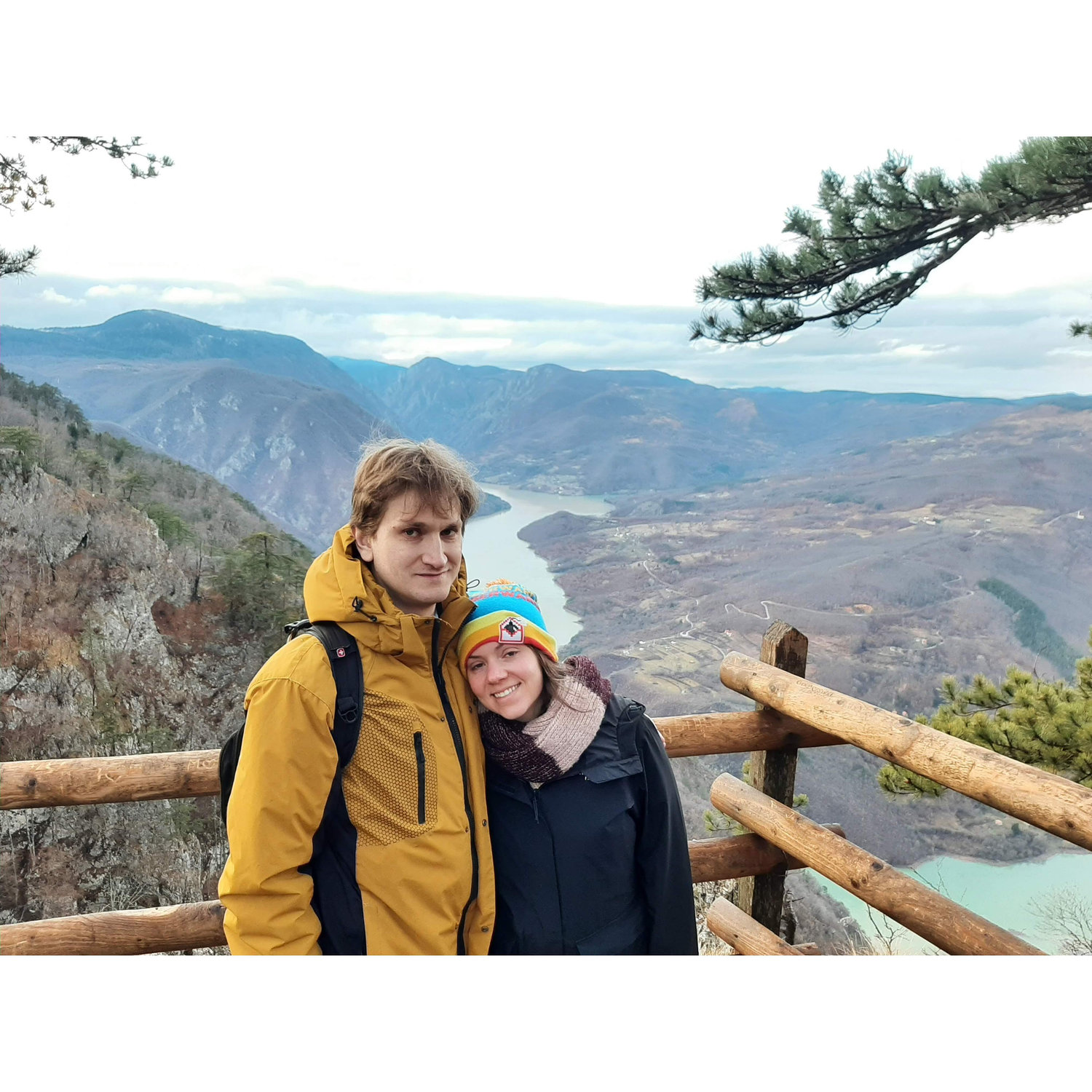 Blair and Nick at Tara National Park in Serbia