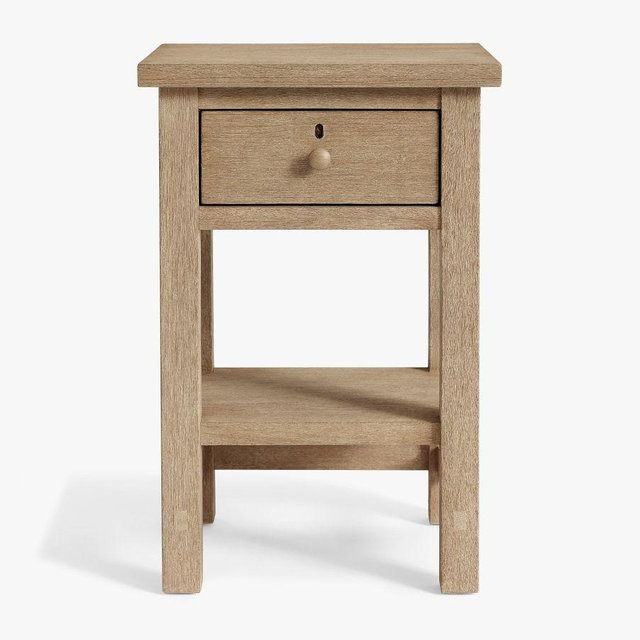 Farmhouse 18" Mini Nightstand, Seadrift
