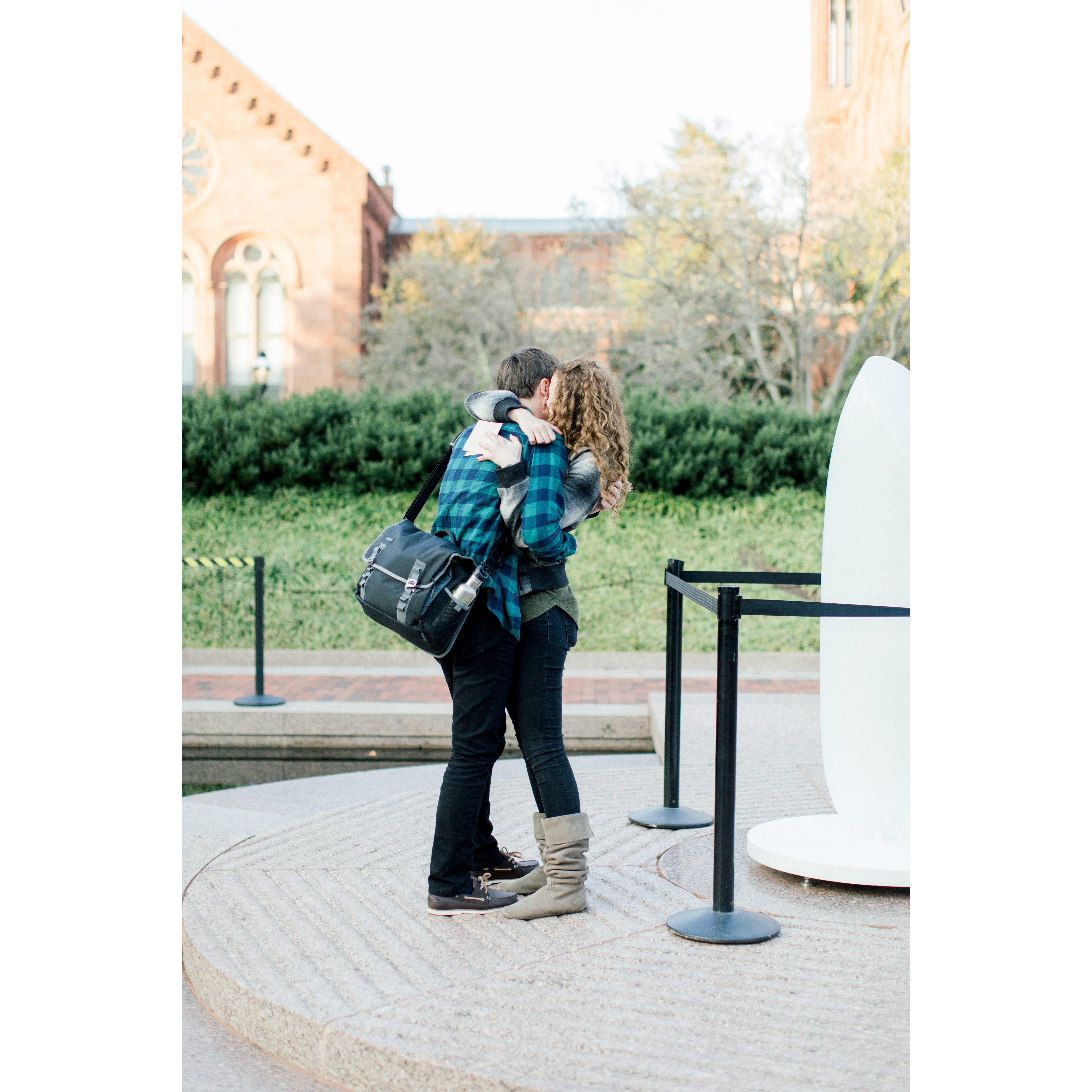 There were many hugs.