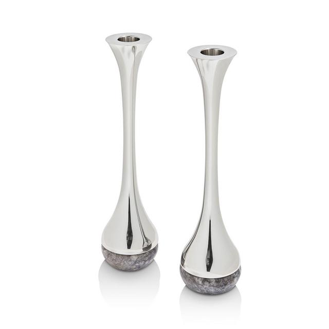 ANNA new york by RabLabs - ANNA New York by RabLabs Dual Candlesticks, Carnico Silver