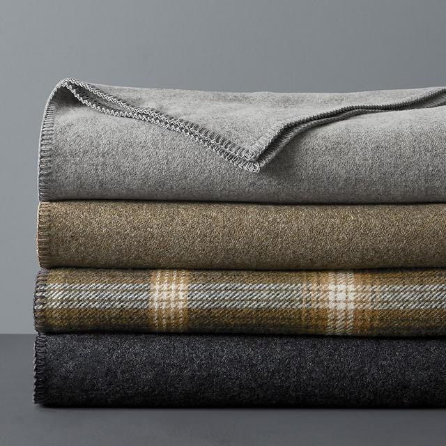Washable Wool Blanket, Queen, Grey Heather