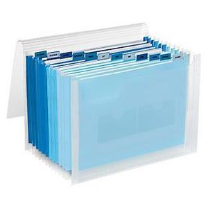 Blue 13-Pocket Accordion Letter File