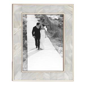 REED + BARTON  MOTHER OF PEARL FRAME, ROSEGOLD