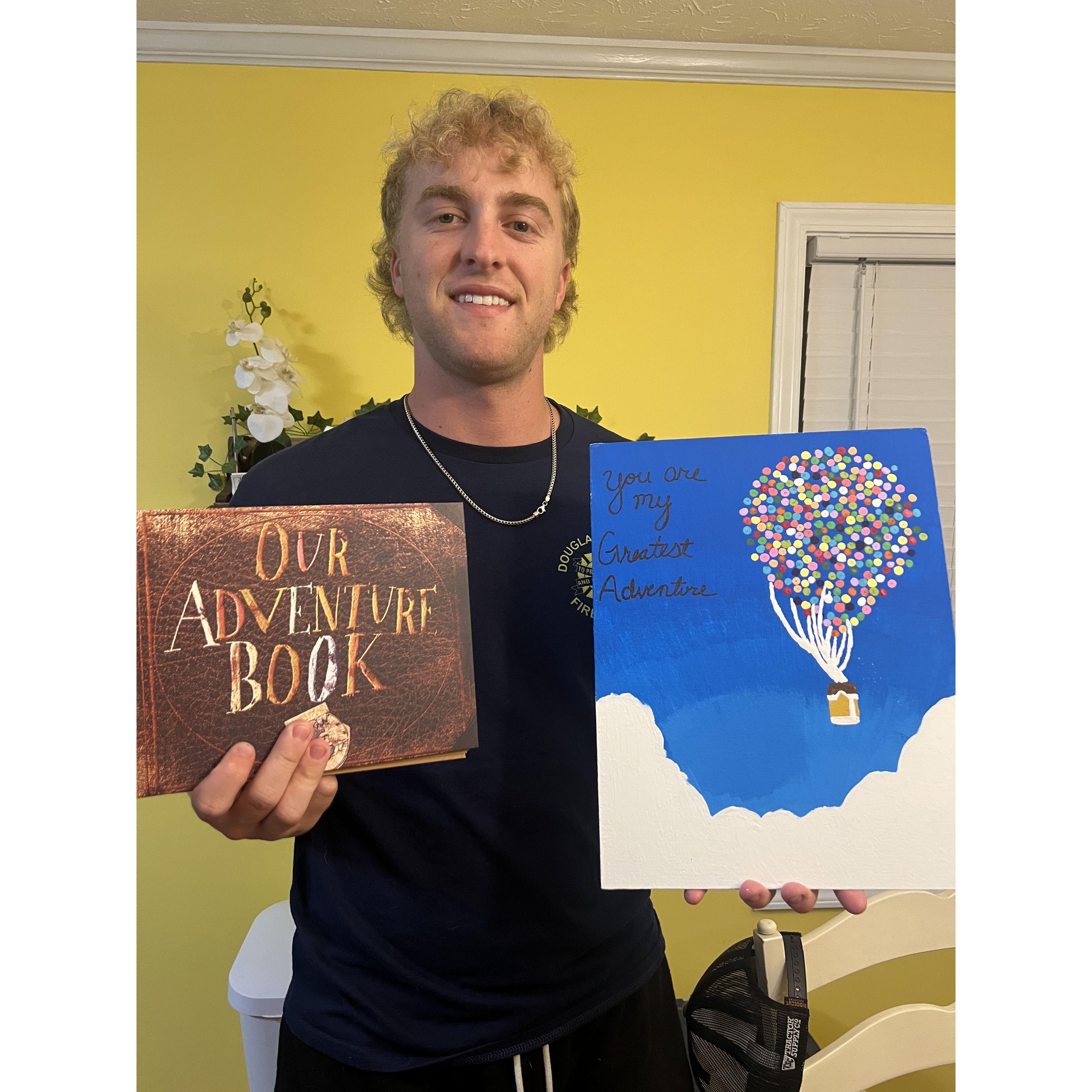 Date night where we made kitchen wall decor <3