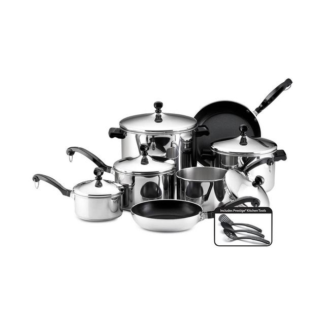 Farberware Classic Stainless Steel 15-Pc. Cookware Set