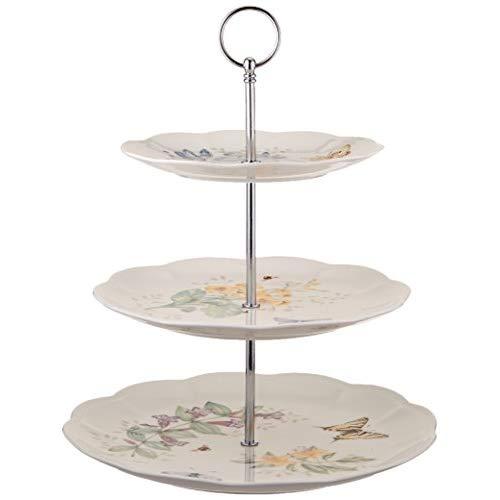 Lenox Butterfly Meadow 3-Tiered Server, White - 825847