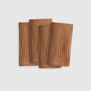 Organic Airy Gauze Napkins in Terracotta (Set of 4)