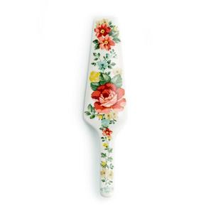 P.W. Vintage Floral Ceramic Pie Server