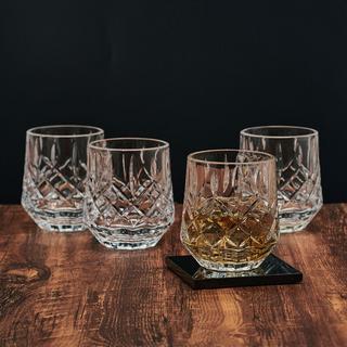 Wesley Whiskey Double Old Fashioned Glass, Set of 4