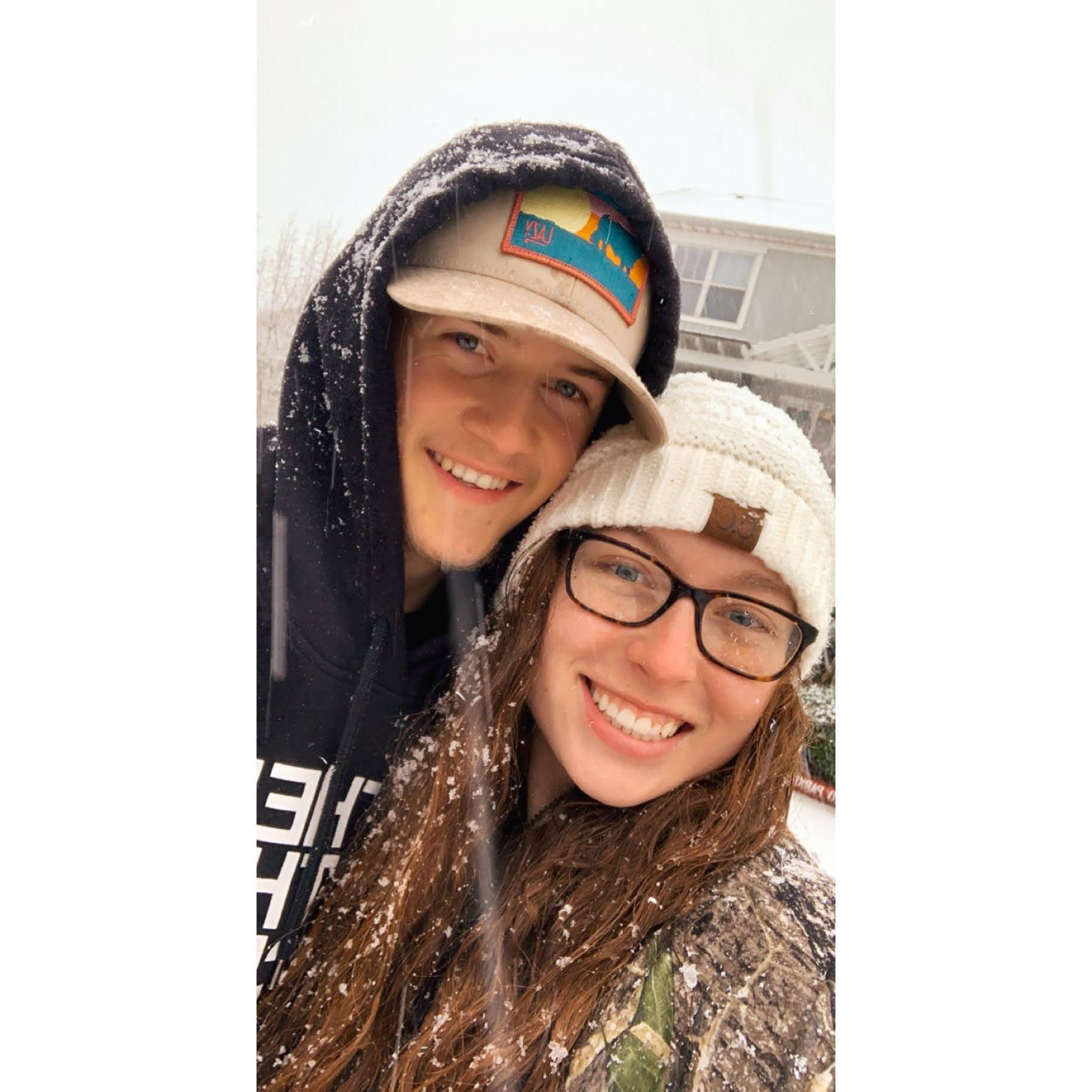Our first snow together!