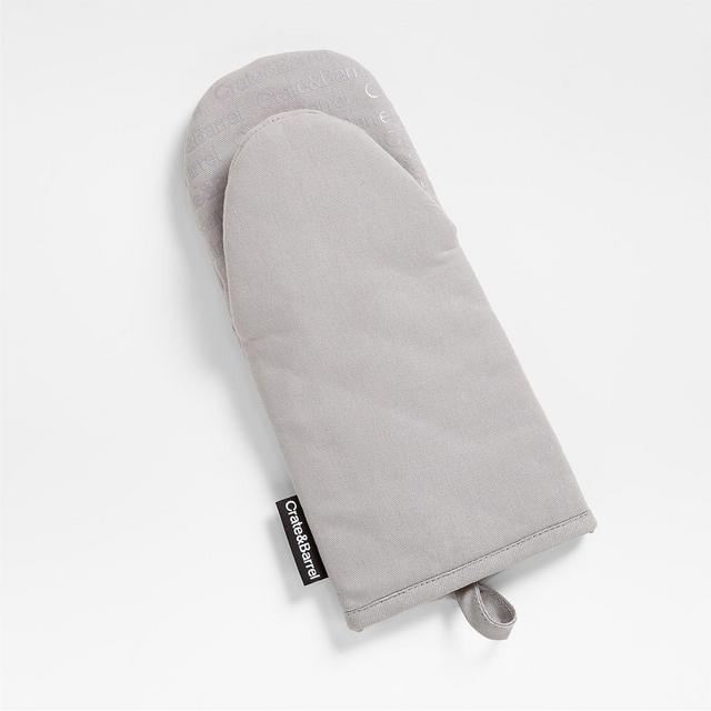 Silicone Grip Alloy Grey Oven Mitt