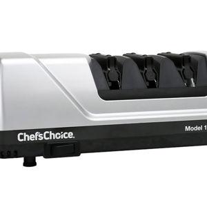 Chef’sChoice 15XV EdgeSelect Professional Electric Knife Sharpener with 100-Percent Diamond Abrasives and Precision Angle Guides for Straight Edge and Serrated Knives, 3-Stage, Gray