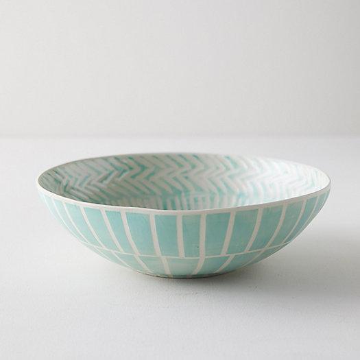 Line + Arrow Ceramic Serving Bowl