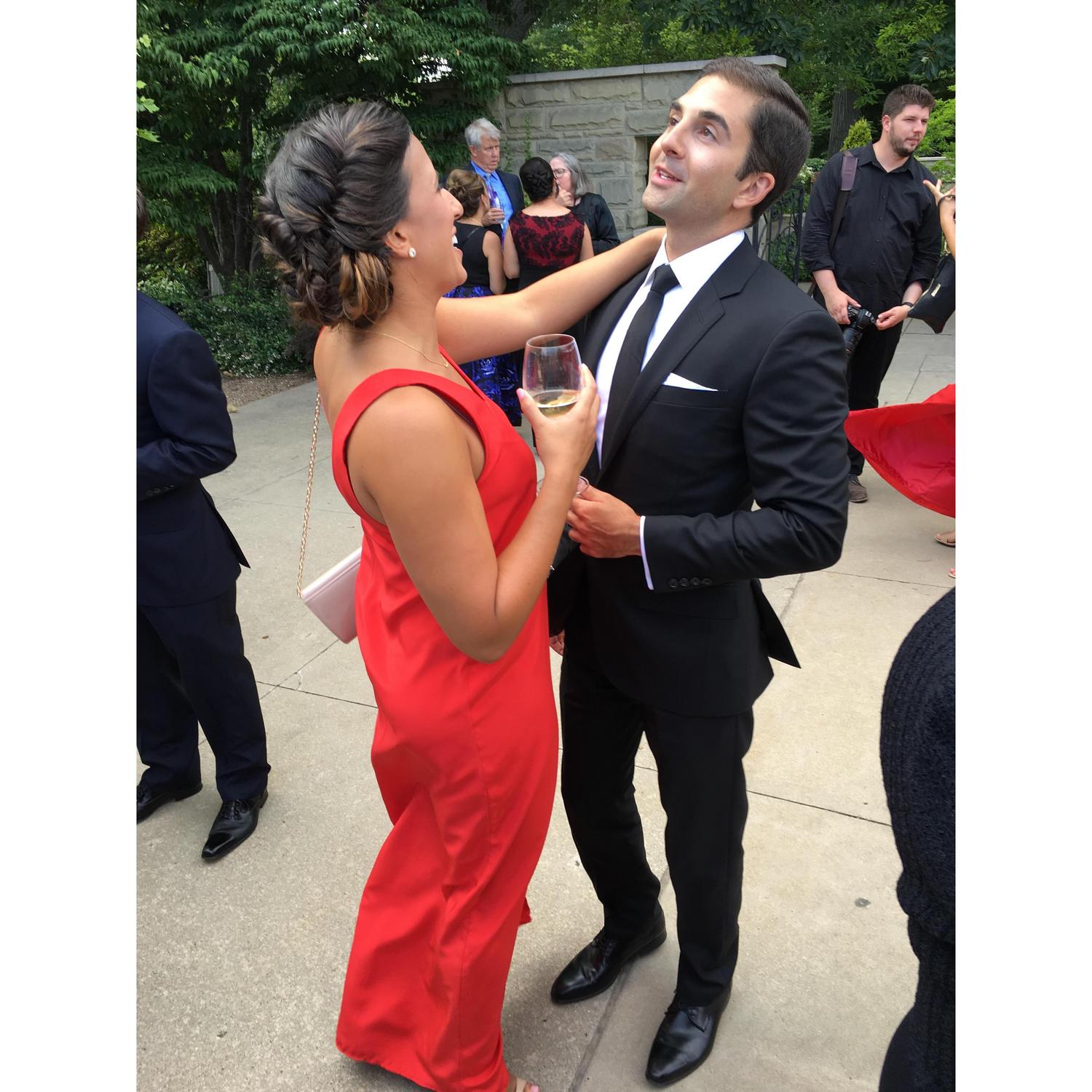 Oozing class at the Spitalieri wedding, 2016