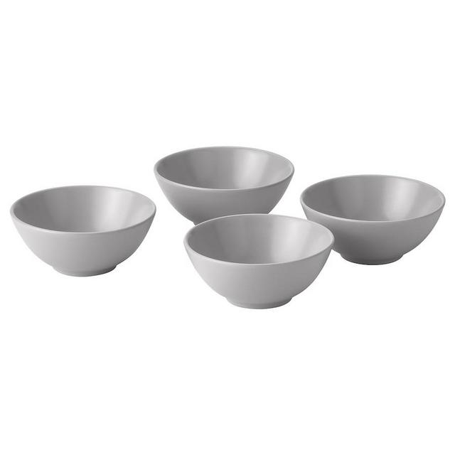 FÄRGKLAR Bowl, matte light gray