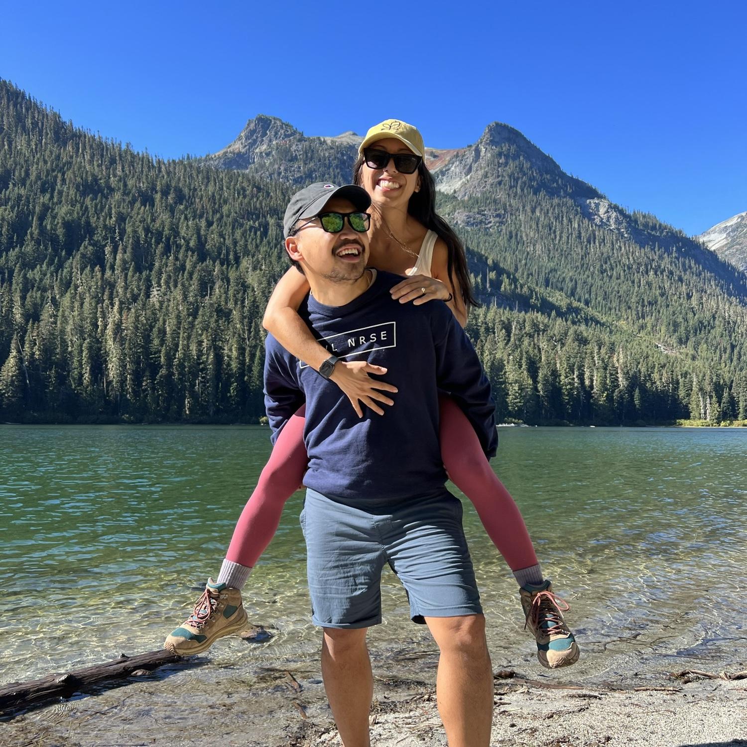One of our favorite things to do together is hiking and exploring outdoors! This is a hike in Seattle.
