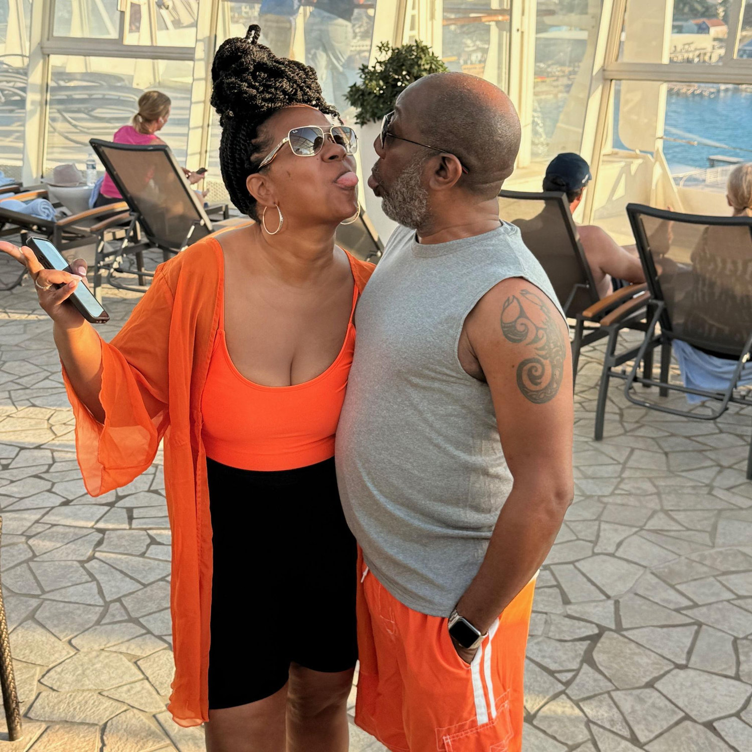 We make each other laugh. Cruise 2025.