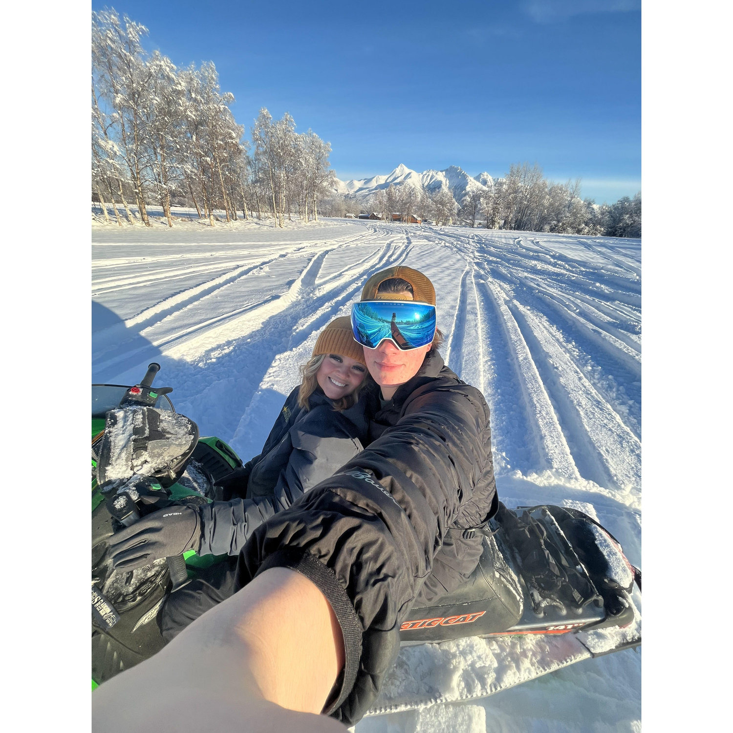 Brynly's first time on sleds!