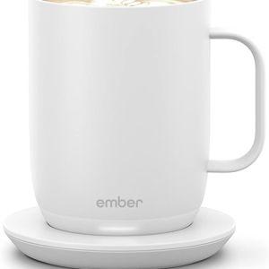 Ember Temperature Control Smart Mug 2, 14 Oz, App-Controlled Heated Coffee Mug with 80 Min Battery Life and Improved Design, White (Renewed)