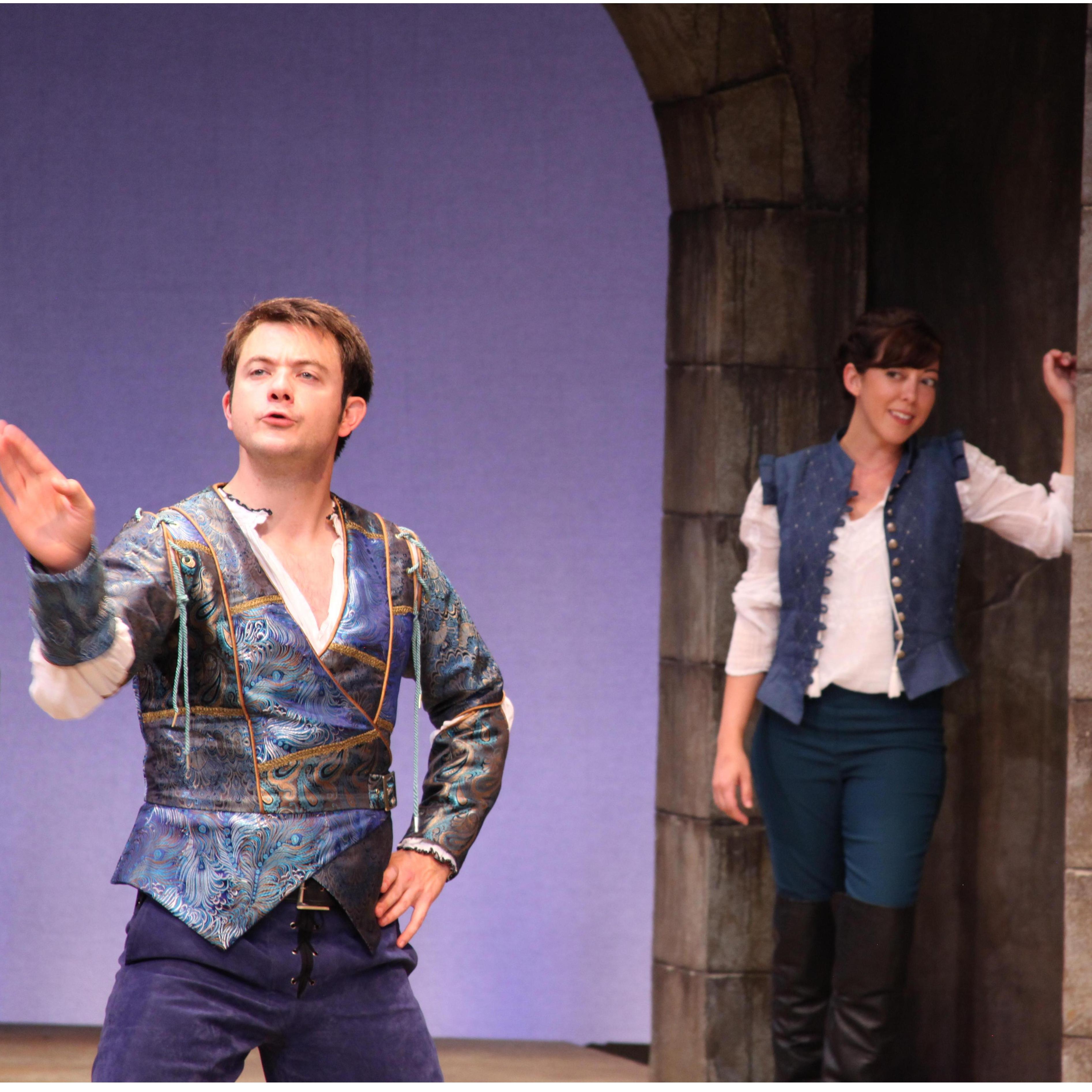 Us doing Shakespeare together and not falling in love at all.