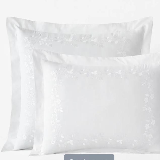 Brighton Premium Cool Egyptian Cotton Percale Sham- White, Euro