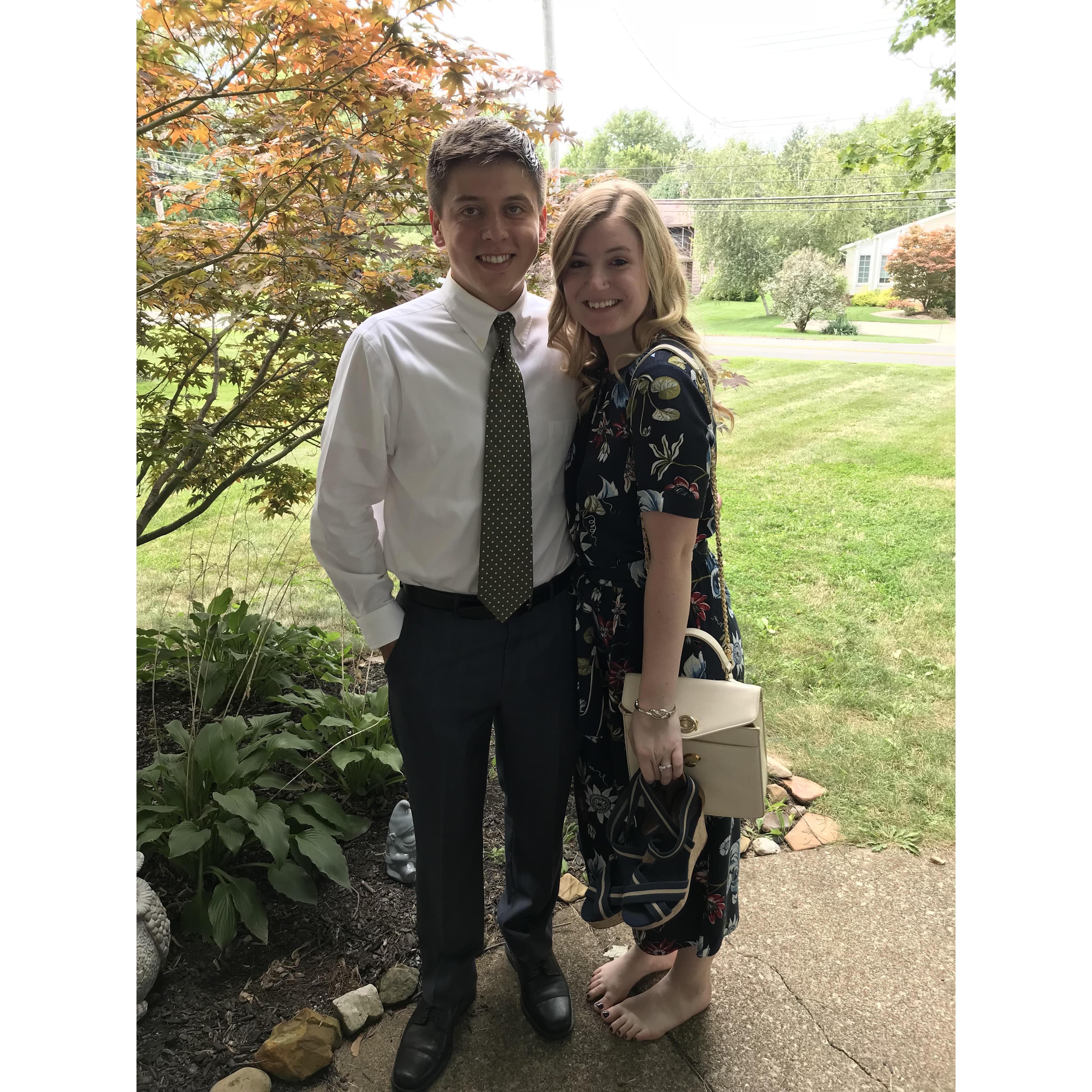 Heading to Linda and Anthony Matakovich's wedding.
