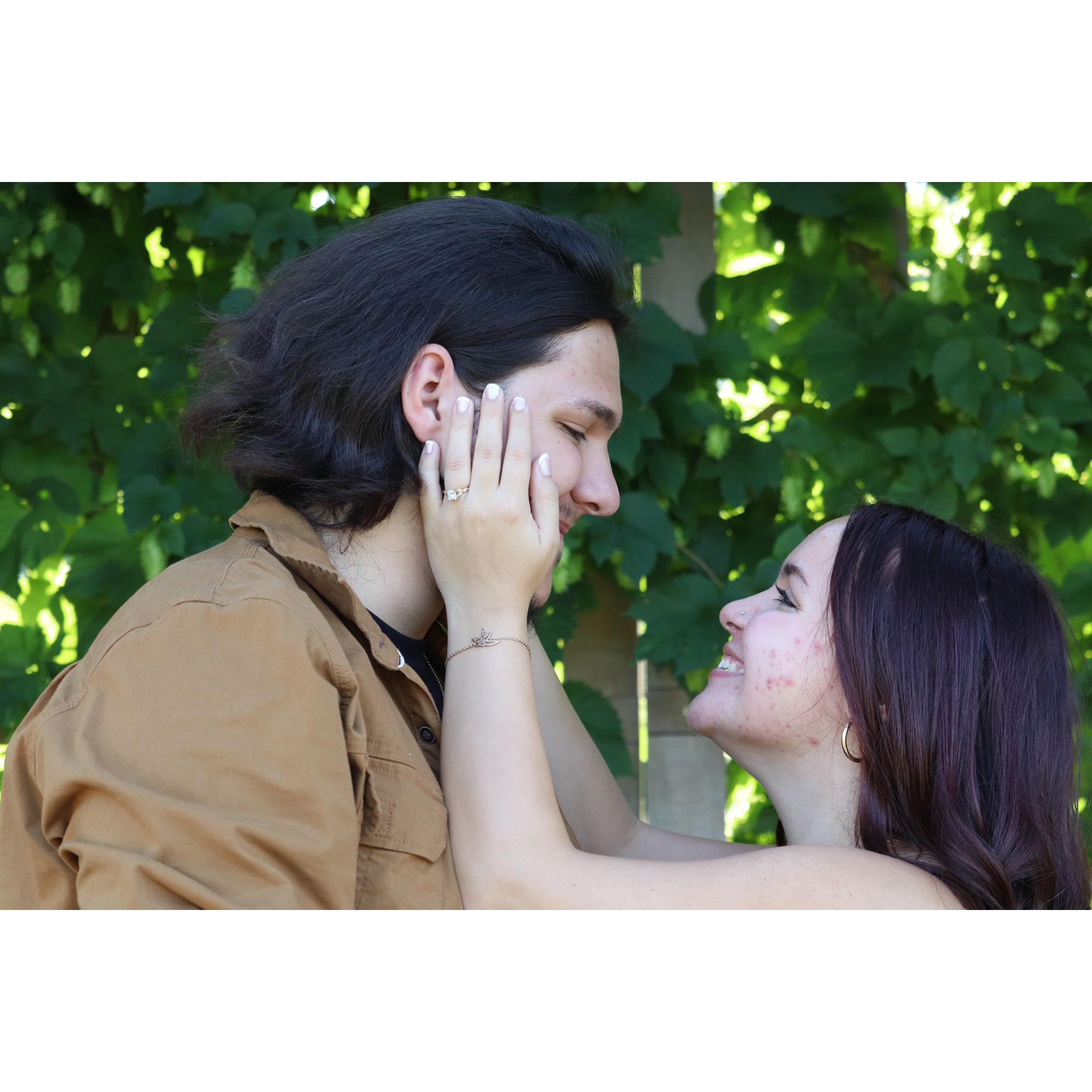FINALLY engaged glow!