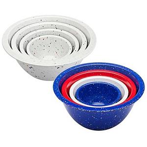 White Zak! Designs® Confetti Nesting Mixing Bowls (Set of 4)