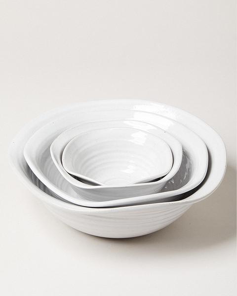 Farmhouse pottery windrow bowl