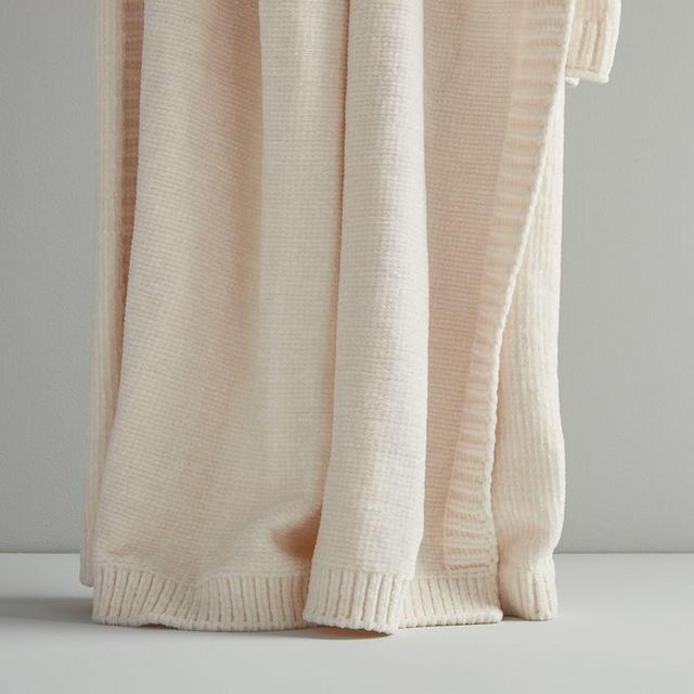 Luxe Chenille Throw, Ivory