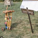 Lawn games at reception venue!