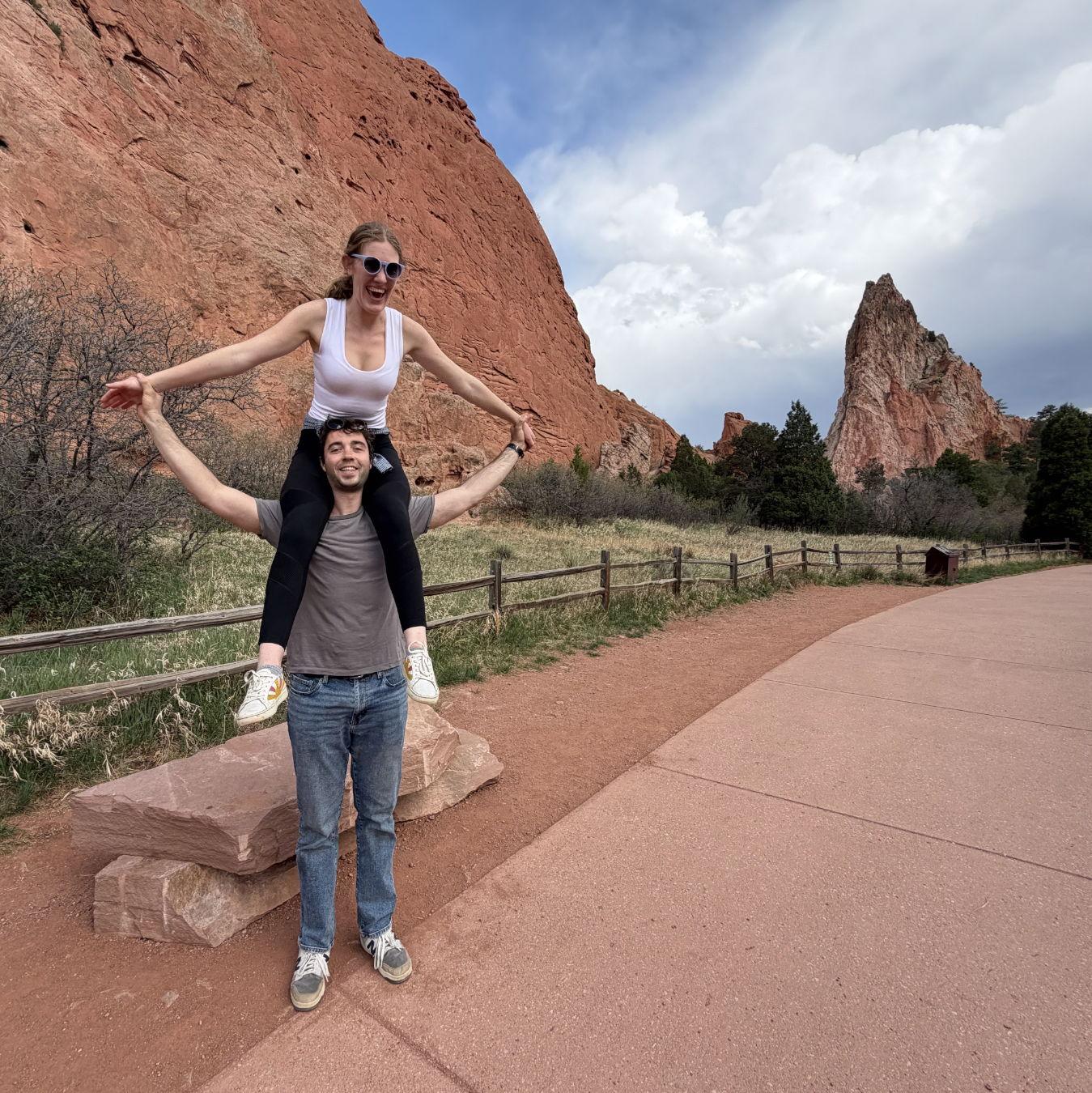 At Garden of the Gods in Colorado