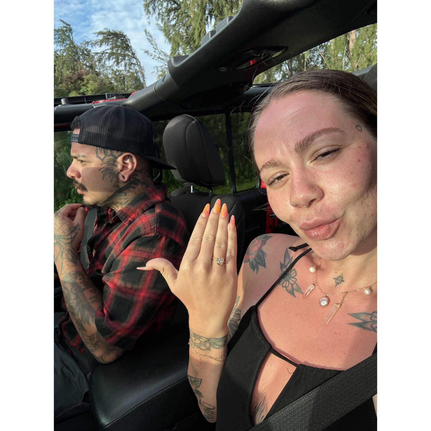 Driving around Oahu post engagement