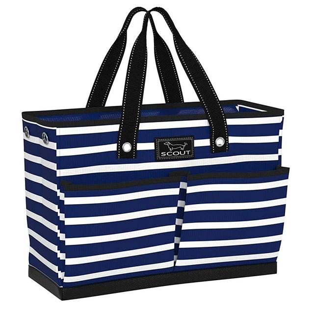 SCOUT BJ Bag, Large Tote Bag for Women with 4 Exterior Pockets and Interior Zippered Compartment, Perfect Utility Tote Bag with Pockets for Teachers and Nurses (Multiple Patterns Available)