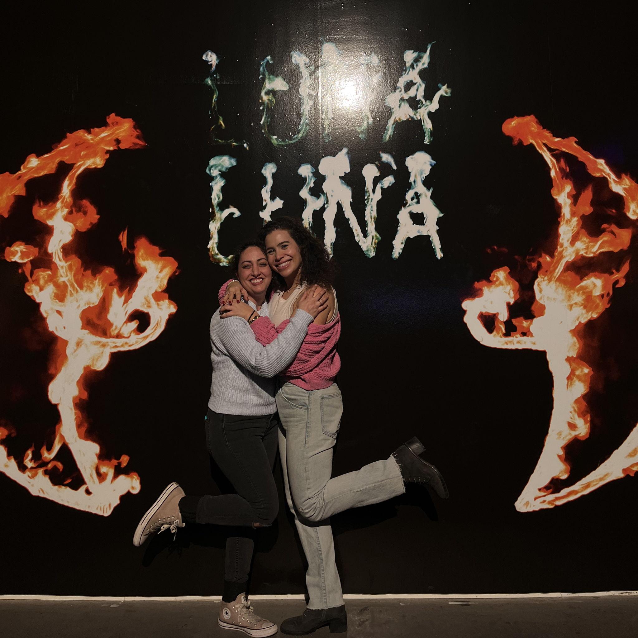 At the epic Luna Luna exhibit on New Years Day