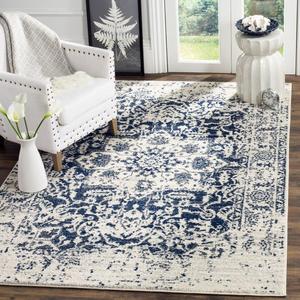 Grieve Cream/Navy Area Rug