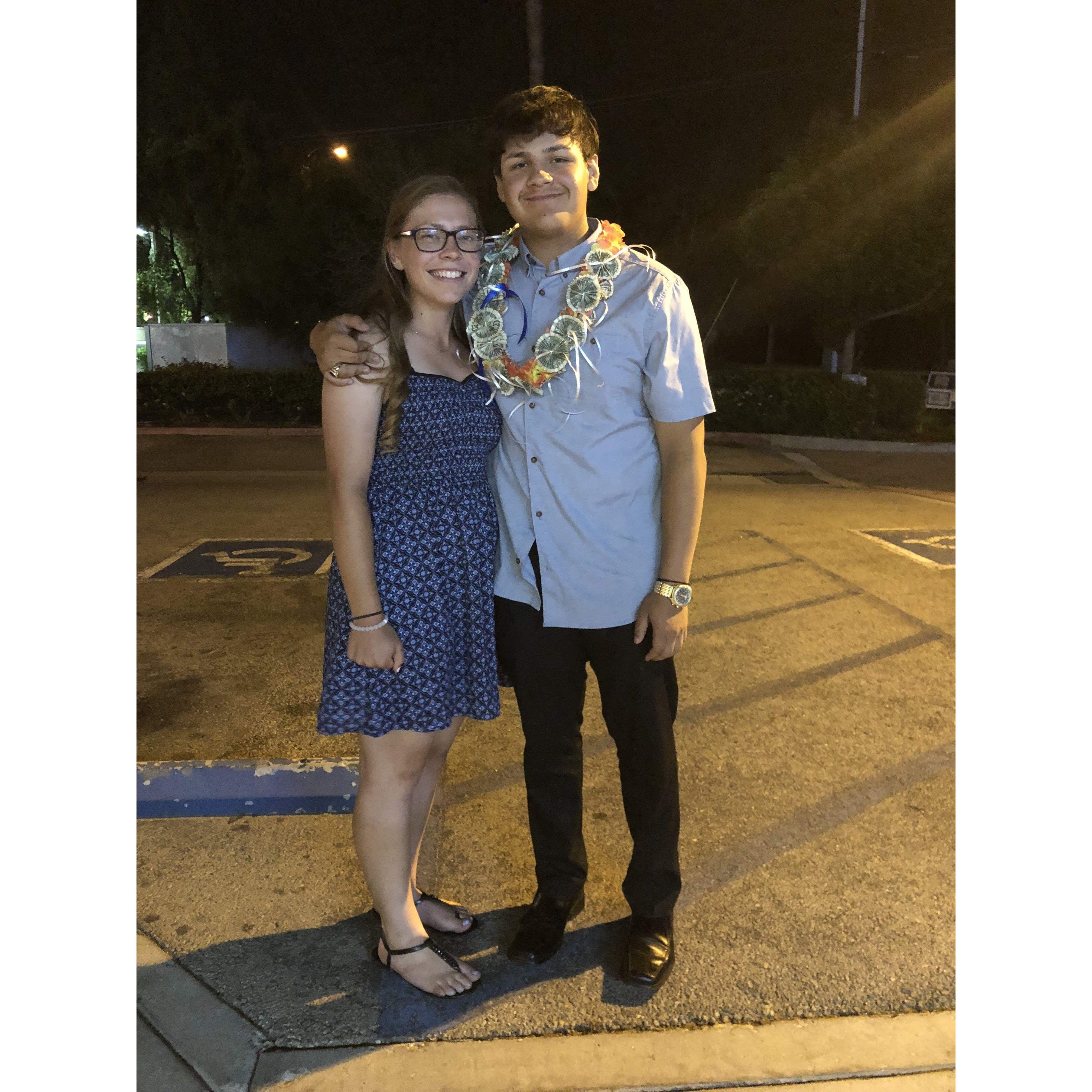 Alejandro's high school graduation in 2018