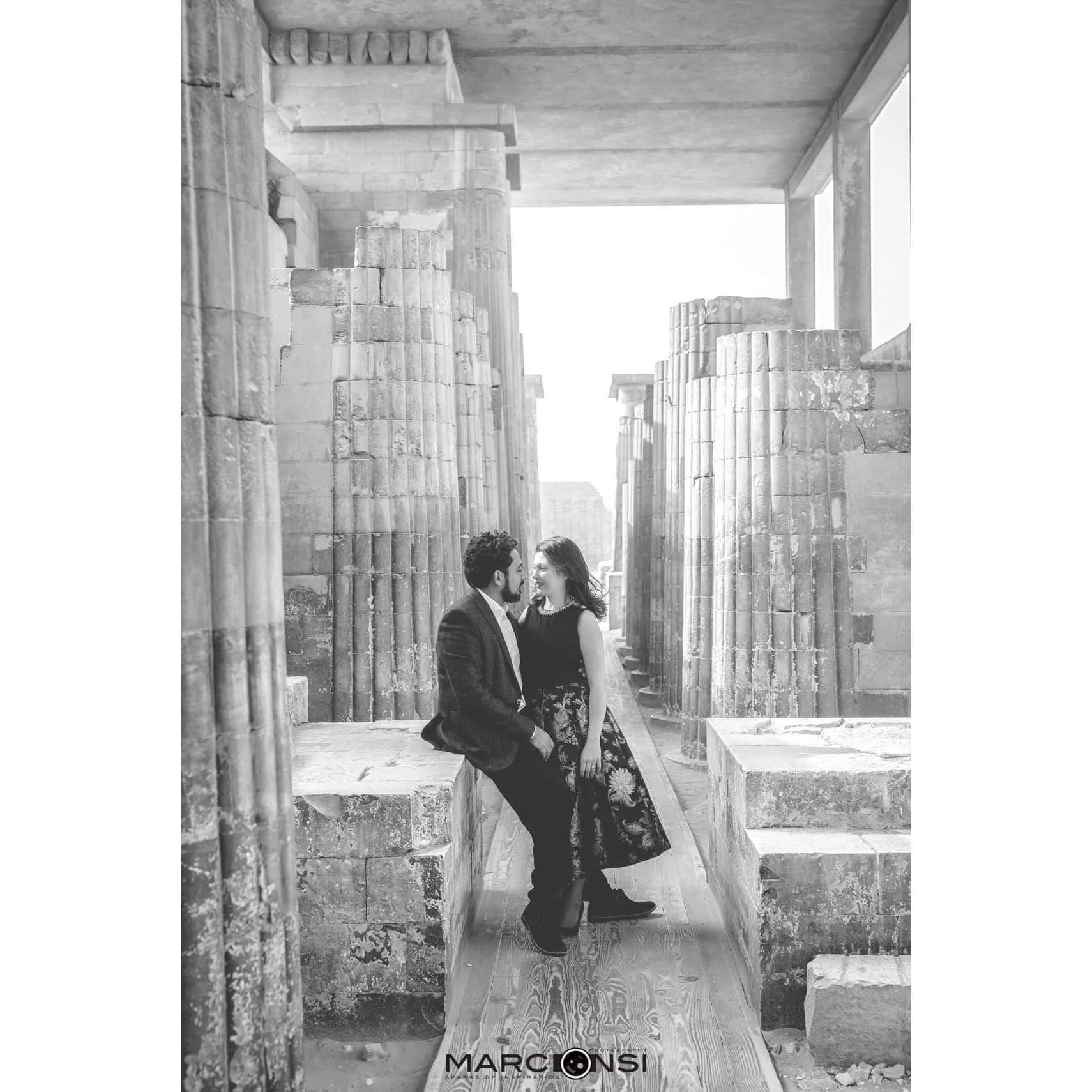 I see in your eyes the beauty of the past, future, and the fulfillment of the present.
@ The colonnade entrance of the Pyramid of Djoser - Saqqara