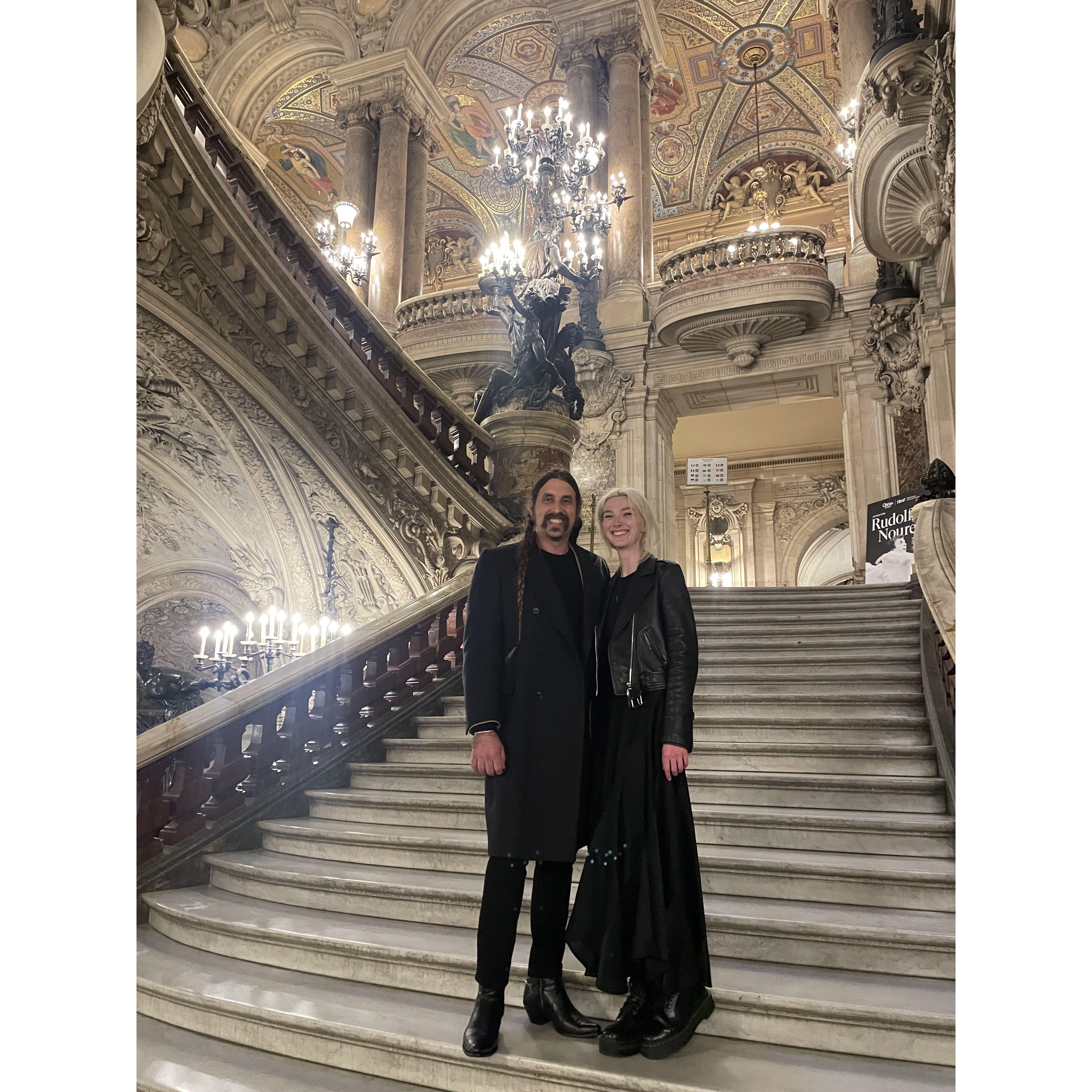 on the tour before Jack proposed... the tour guide kept stopping to take our picture and Jack was just trying to get through the tour without me noticing the ring box in his pocket.