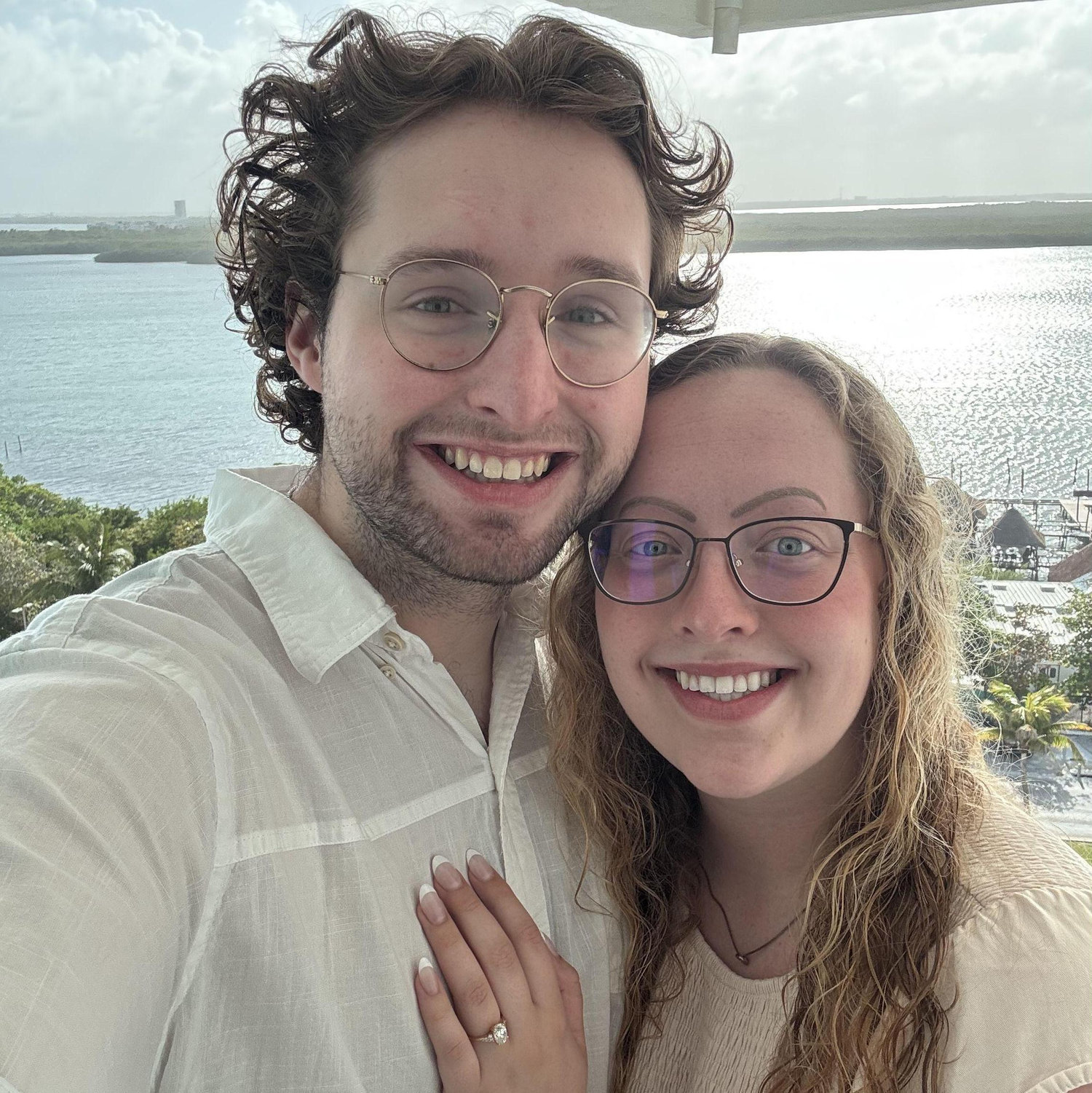 Austin popped the question down in Cancún