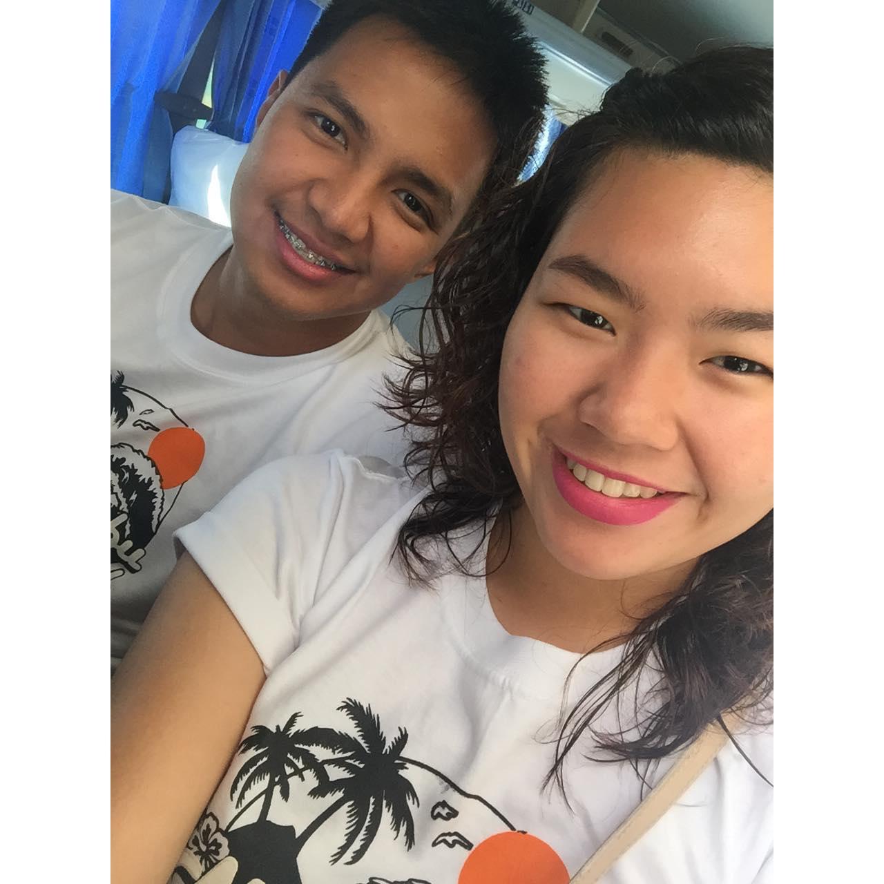 First travel together. Going to Batangas! Unexpected trip. First meeting