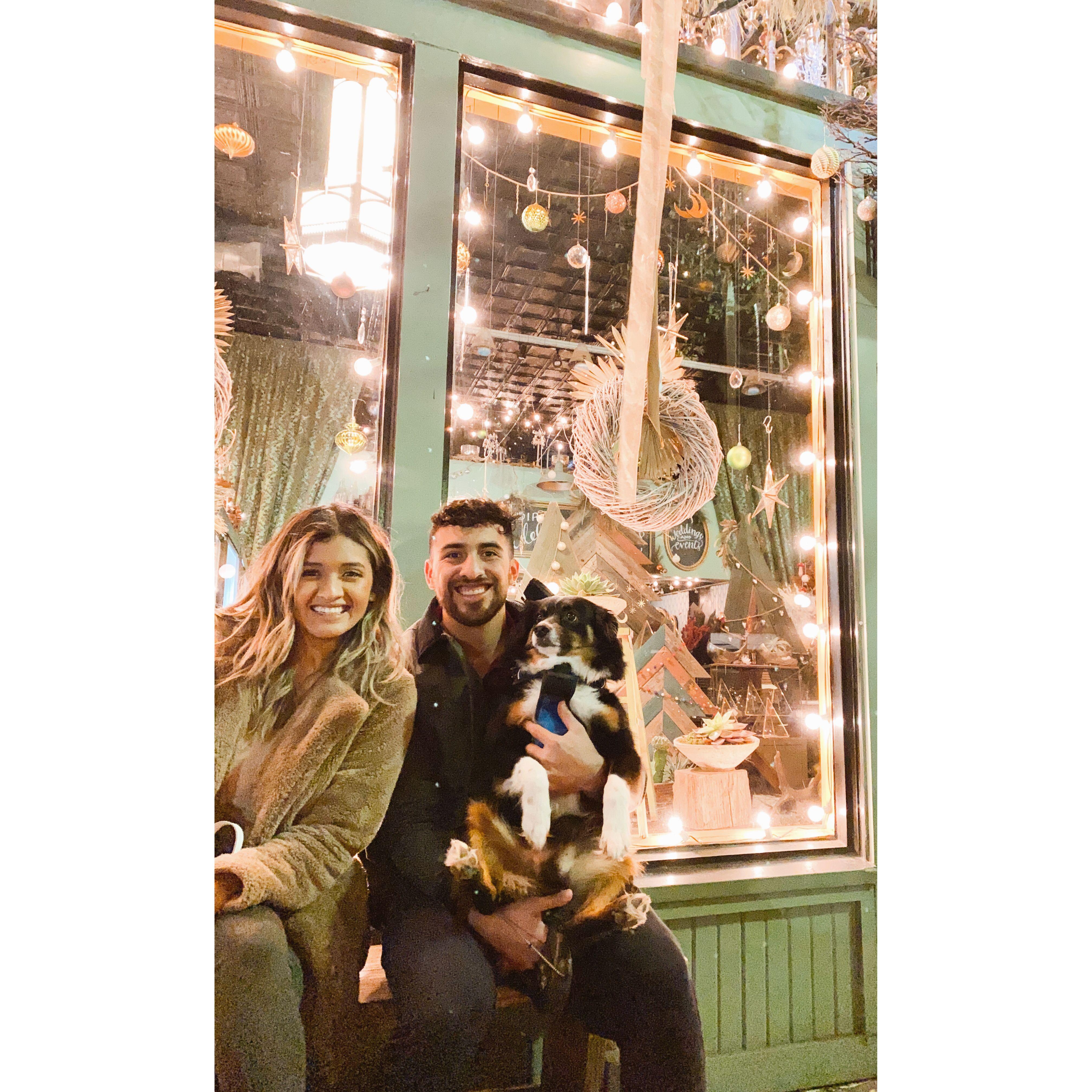 First Holiday season with Sam at our fav little place - Bishop Arts