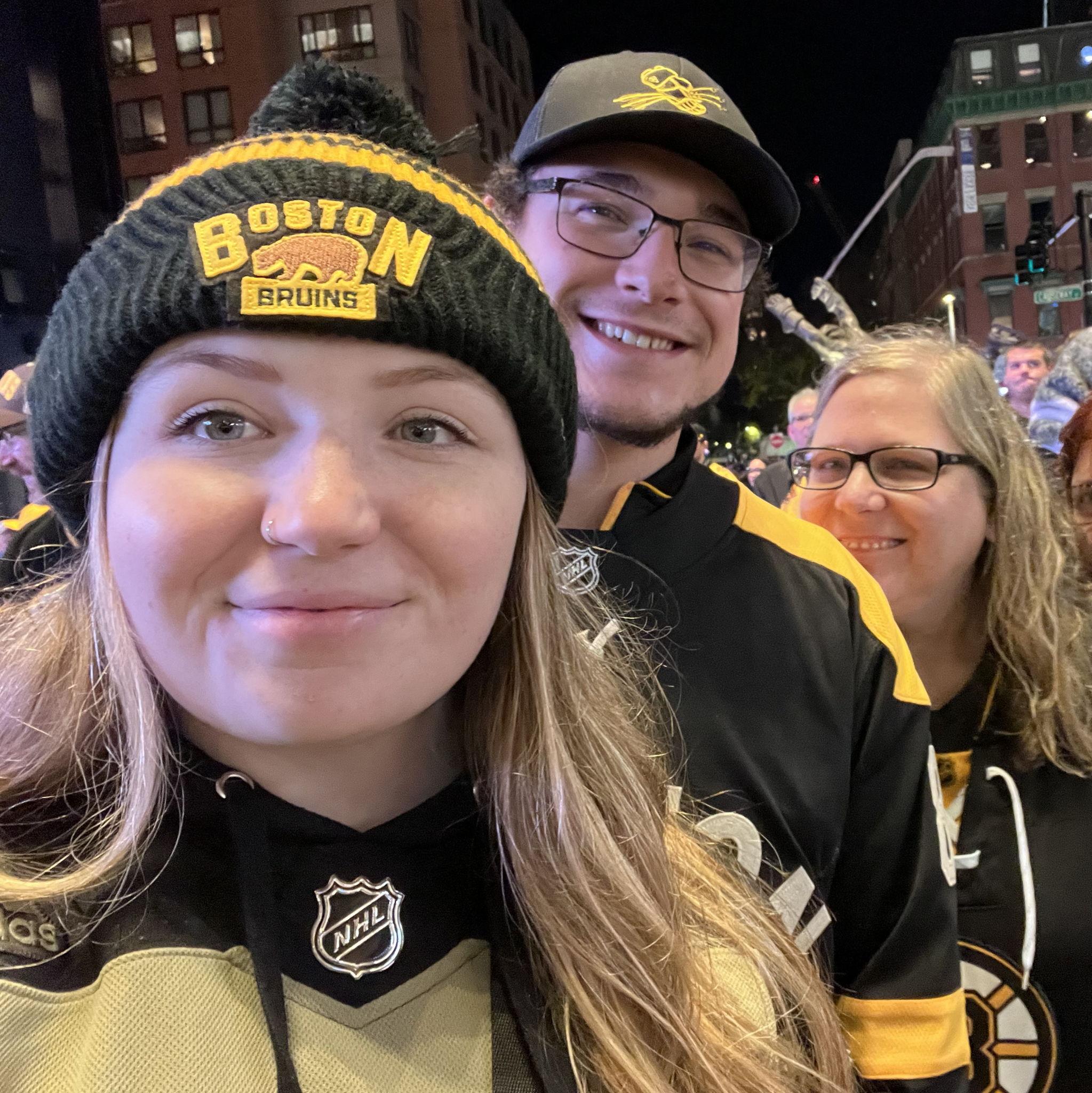 November 18, 2023. First Bruins game together.