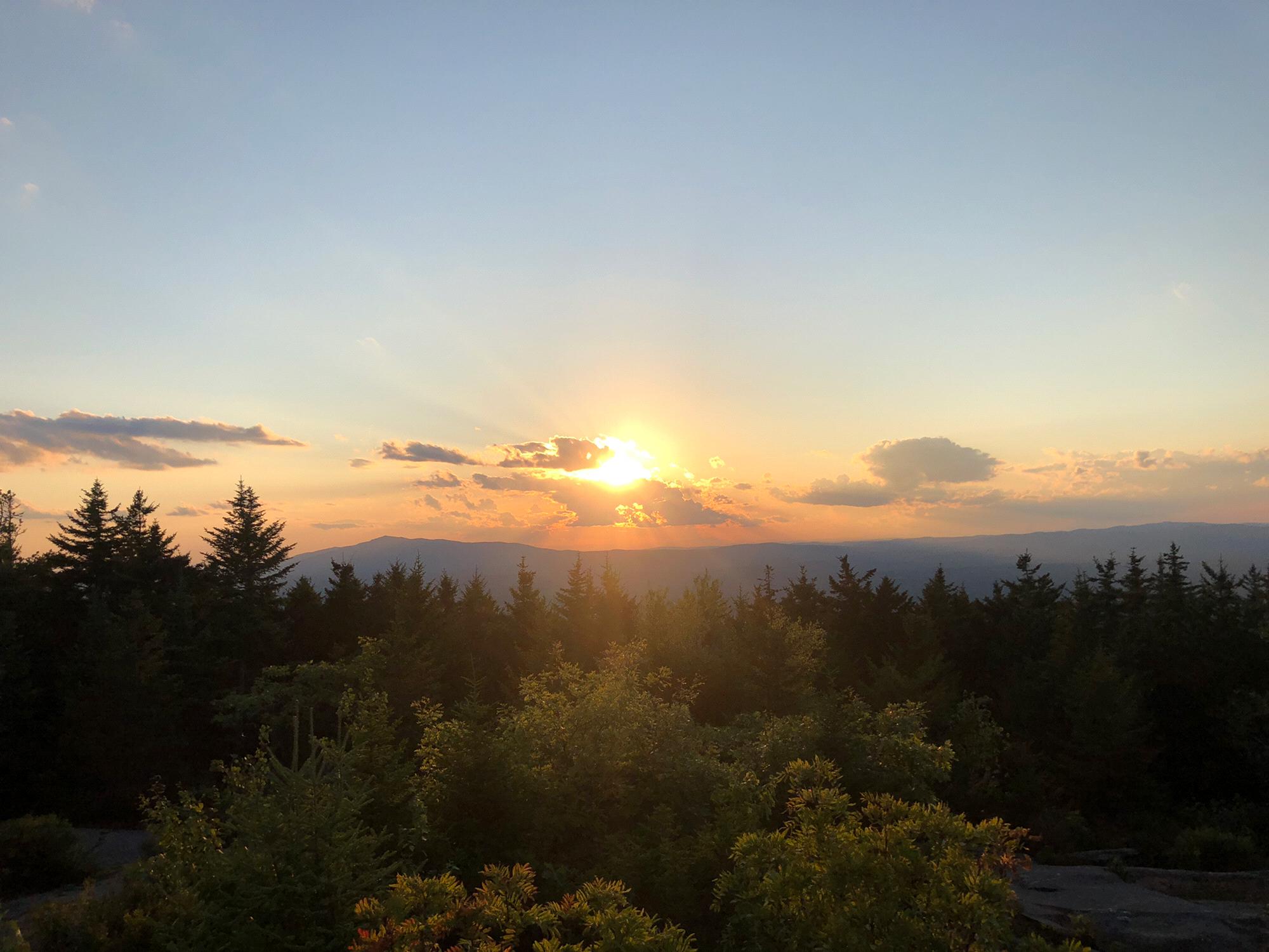 Jeff’s brilliant idea was hike at golden hour to catch the sunset